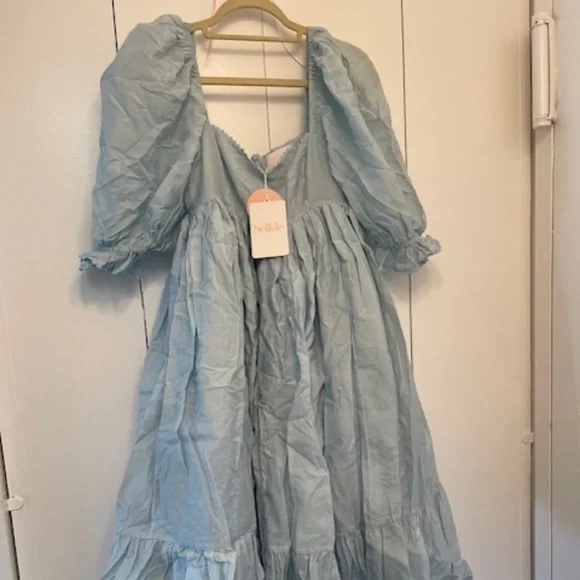 Selkie The French Puff Dress Water Baby Organdy